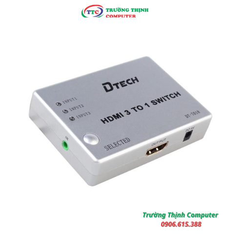 Bộ gộp HDMI 3 vào 1 ra Dtech DT-7018