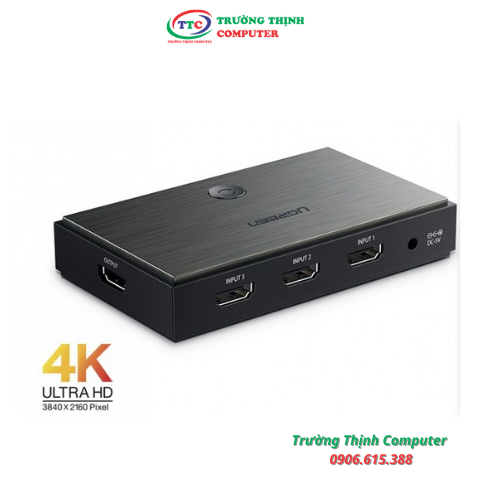 Bộ gộp HDMI 2.0 - 3x1 Hỗ Trợ 3D 4K60Hz HDR - Chính Hãng UGREEN 50709