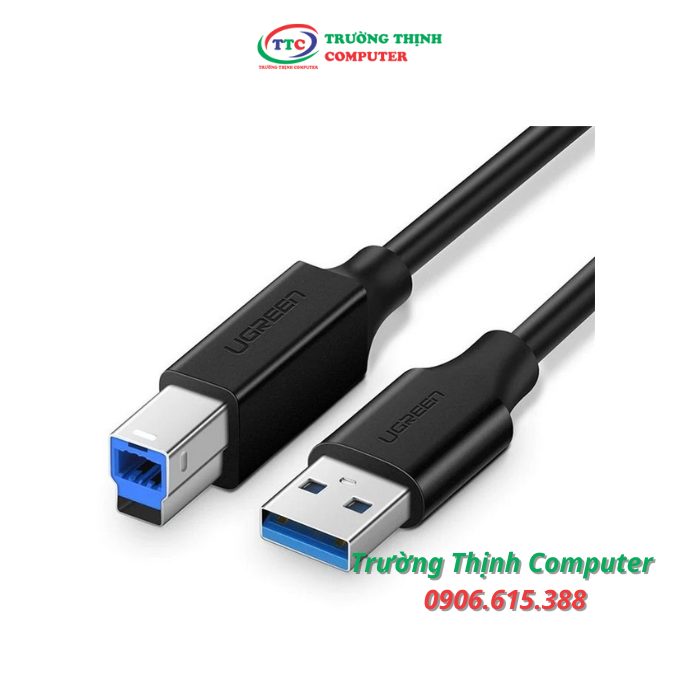 Cáp USB 3.0 AM to BM dài 1M máy in Ugreen 30753 chính hãng