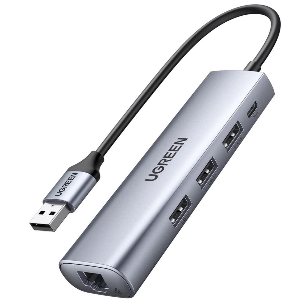 Bộ Hub chia USB 3.0 ra 3 cổng USB 3.0 + Lan Gigabit 1000Mbps Ugreen 20915 cao cấp