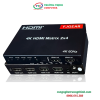 Bộ chuyển đổi HDMI matrix 2-4 4K@60Hz Optical+Audio+Remote+Nguồn FJGEAR
