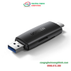 Đầu đọc thẻ nhớ SD/TF 2 trong 1 USB-A & USB-C Ugreen 80191