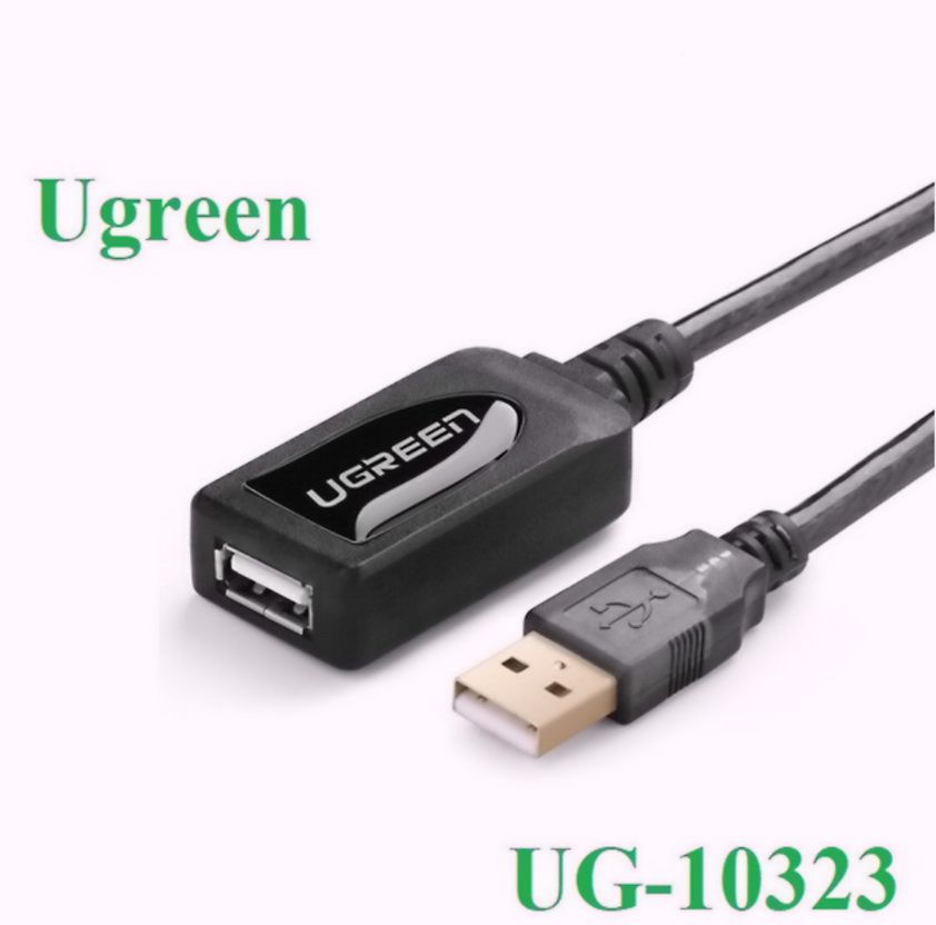 Cáp USB nối dài 15m có chíp khuếch đại  Ugreen 10323