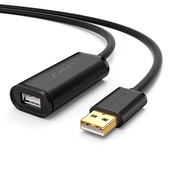 Cáp USB 2.0 nối dài 5m Ugreen 10319 có chíp khuếch đại