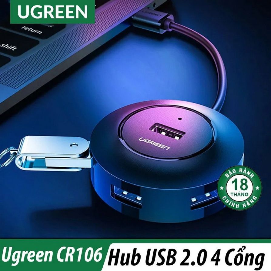 HUB chia USB 4 cổng USB 2.0 Ugreen 20277