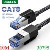 Cáp mạng Cat8 đúc sẵn bọc dù dài 10M Ugreen 30795 cao cấp