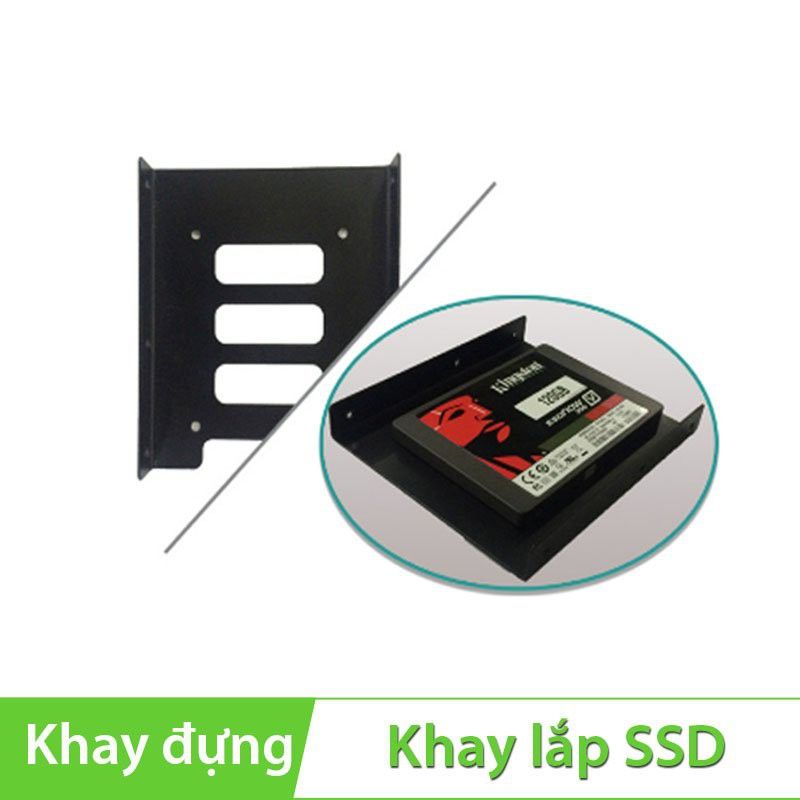 Khay gắn SSD cho máy tính bàn PC (2.5 to 3.5 bracket)