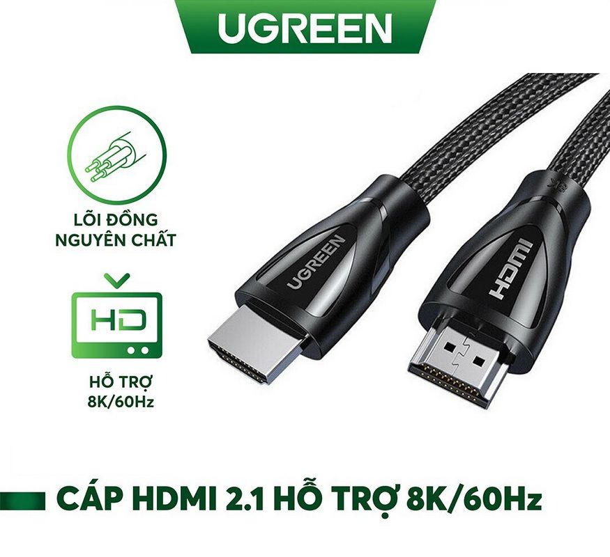 Cáp HDMI 1.5M chuẩn 2.1 Ultra HD 8K*60Hz Ugreen 80402