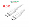 Cáp USB Type C to USB Type C kết nối sạc, truyền dữ liệu dài 0,5m Ugreen 60517