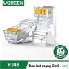 Đầu bấm mạng Cat6 mạ vàng 50c/hộp Ugreen 50962