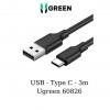 Cáp USB 2.0 to USB-C hỗ trợ sạc 3A dài 3m Ugreen 60826