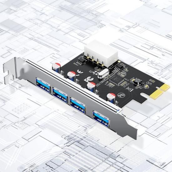 Card PCI-E->USB 3.0 4P Express PC0192 DTECH