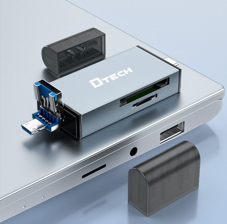 Card TF/SD+USB 2P 3 giắc cắm Type-C/Micro/USB 3.0 TB-2990 DTECH