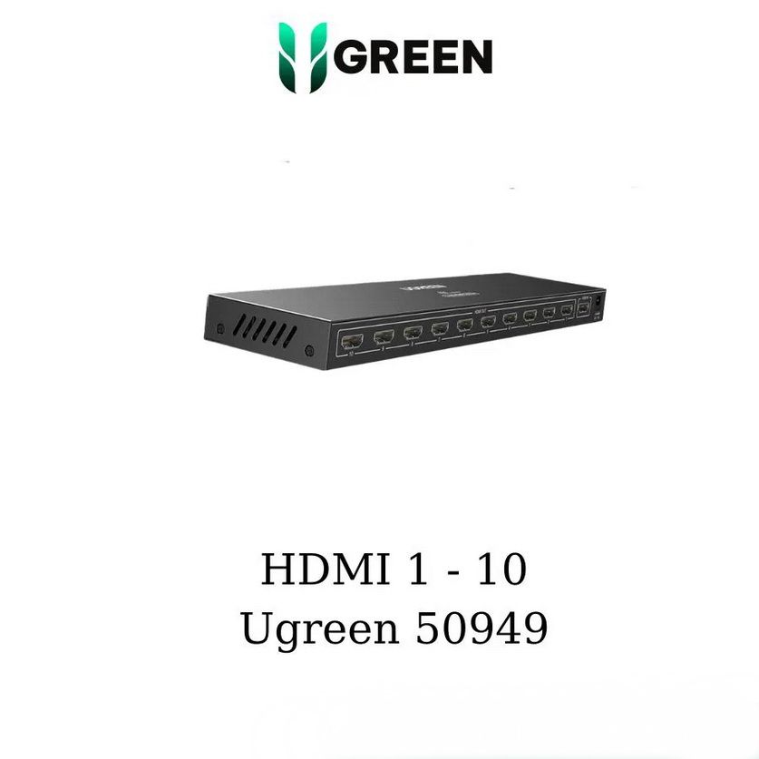 Bộ chia HDMI 1 ra 10 cổng v1.4 hỗ trợ 4K@30Hz Ugreen 50949 chính hãng