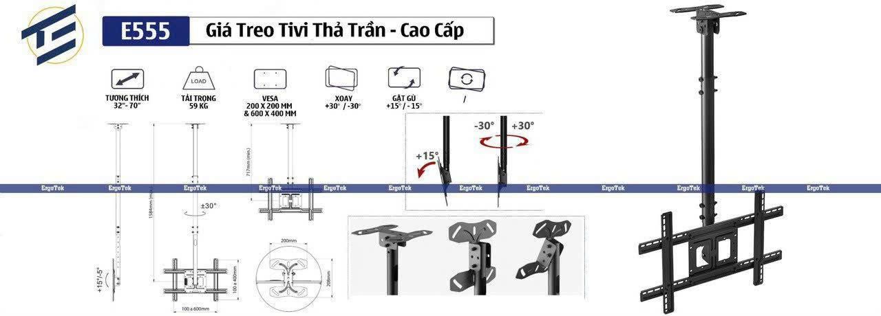 Giá Treo TiVi Thủ Trần-Cao Cấp E555