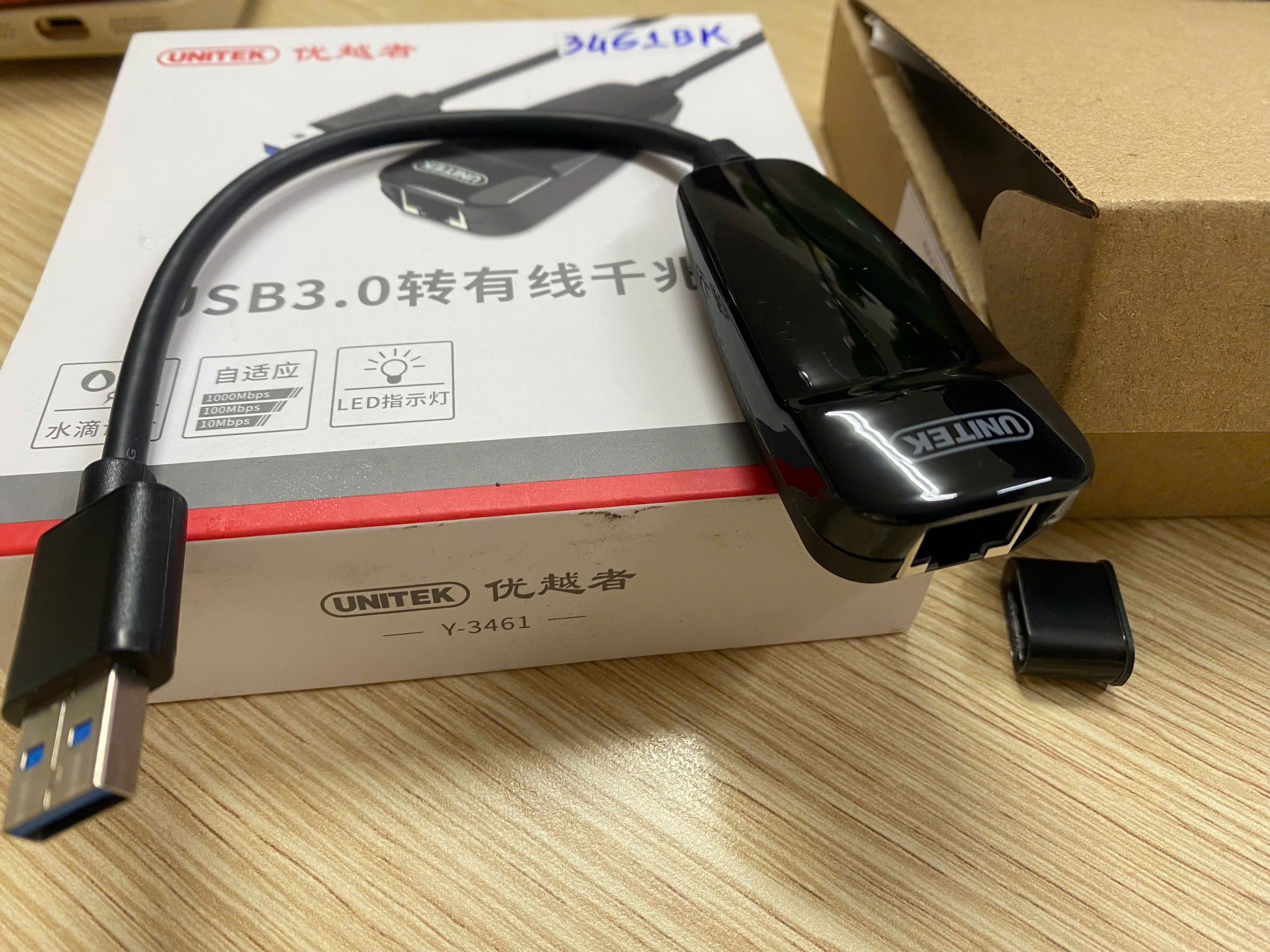 Cáp USB 3.0 -> LAN Unitek (Y - 3461)