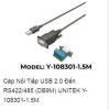 Cáp Nối Tiếp USB 2,0 Đến RS422/485 (DBGM) UNITEK Y-108301-1.5M