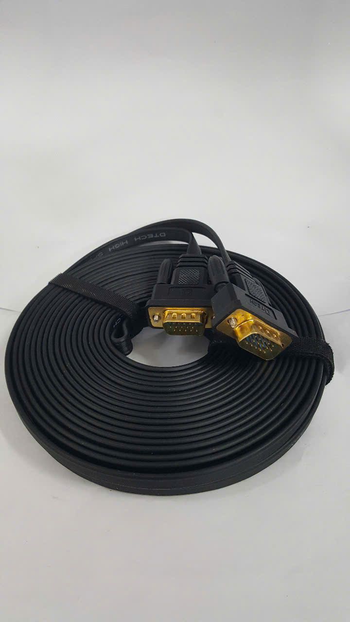 Cáp VGA 10m mỏng dẹp DTECH DT-69F10