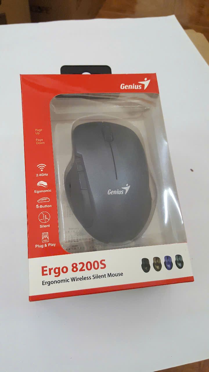 Chuột Không Dây Silent Công Thái Học Genius Ergo-8200S