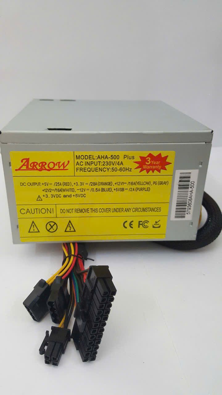 Nguồn máy tính Arrow AHA-500 Plus CS 500w