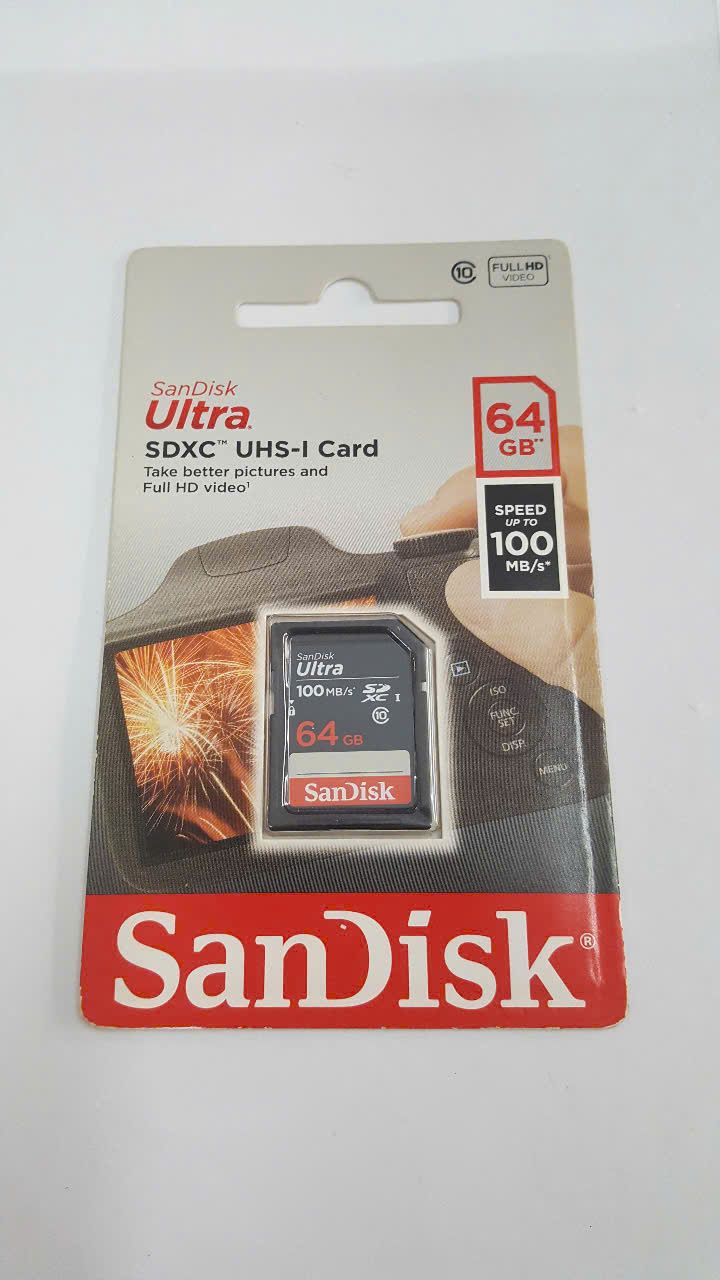 Thẻ nhớ Micro Sandisk Ultra 64GB Class 10 100MB/s (SDSQUNR-064G-GN3MN)