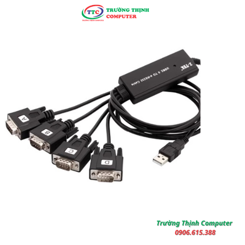 Cáp chuyển đổi USB 2.0 sang 4 cổng COM RS232 ZTEK ZE791 cao cấp