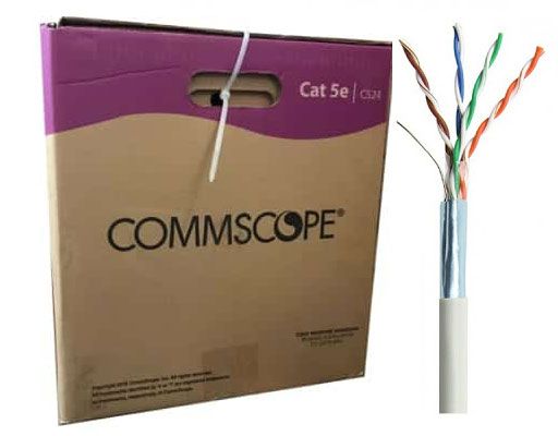 Cáp Mạng Chống Nhiễu COMMSCOPE/AMP CAT-5E FTP Solid, Màu Trắng, 305m