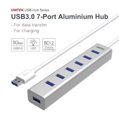 Bộ chia/Hub USB 3.0 7 Port Unitek Y3090