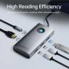 Hub USB Type-C đa năng 5 trong 1 Orico PW11-5P-GY