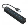 BỘ CHIA TYPE C RA 7 CỔNG USB 3.0 ORICO TWC3-7A-BK-EP