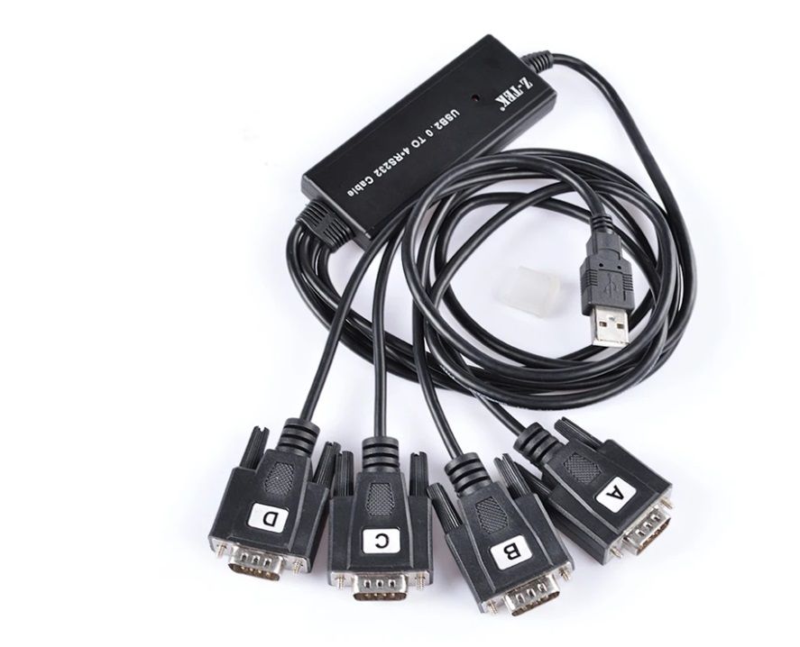 Cáp USB 2.0 -> 4 RS 232 Z-Tek (ZE 552A)