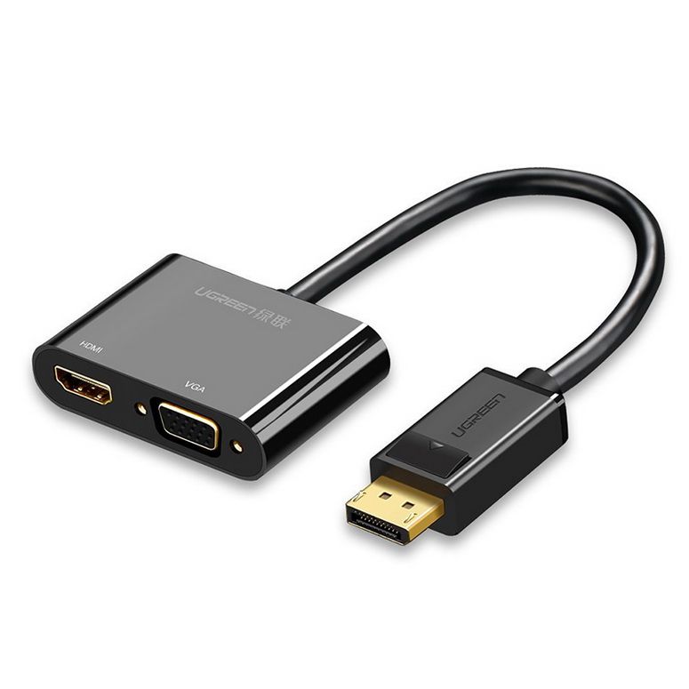 Cáp chuyển Displayport to HDMI/VGA cao cấp Ugreen 40367