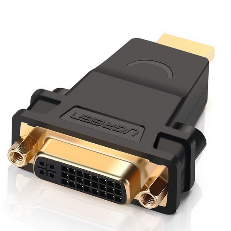 Đầu chuyển đổi HDMI (M) - DVI 24+1 (F) Ugreen 20123 hỗ trợ 2 chiều cao cấp