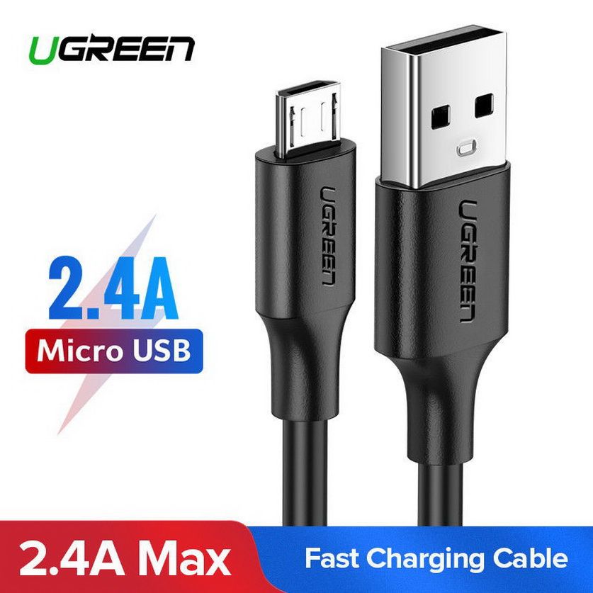 Cáp USB 2.0 to Micro USB, Dài 1.5m, Đen - UGREEN 60137