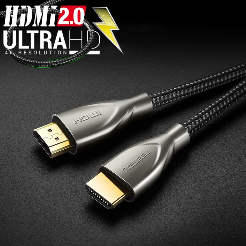 Cáp HDMI 2.0 Dài 3M Carbon Cao Cấp Ugreen 50109 Hỗ Trợ 3D 4K60Hz