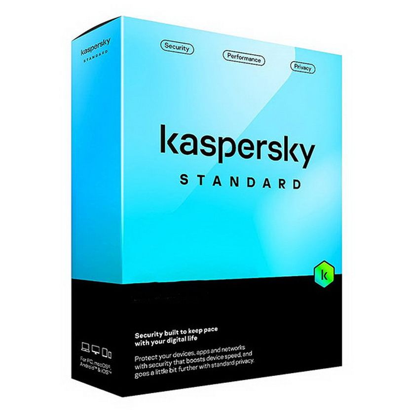 Phần mềm diệt virus Kaspersky Standard 5 thiết bị/năm (KAV5U) (thay thế KAV)