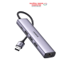 Hub chuyển đổi 5 in 1 USB Type-A ra Lan 1000Mbps Kèm HUB 3 Cổng USB 3.0 Ugreen 60554 cao cấp