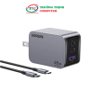 Củ sạc nhanh 3 cổng GaN Nexode Pro 65W cắm tường Ugreen 25870 cao cấp (US Plug)
