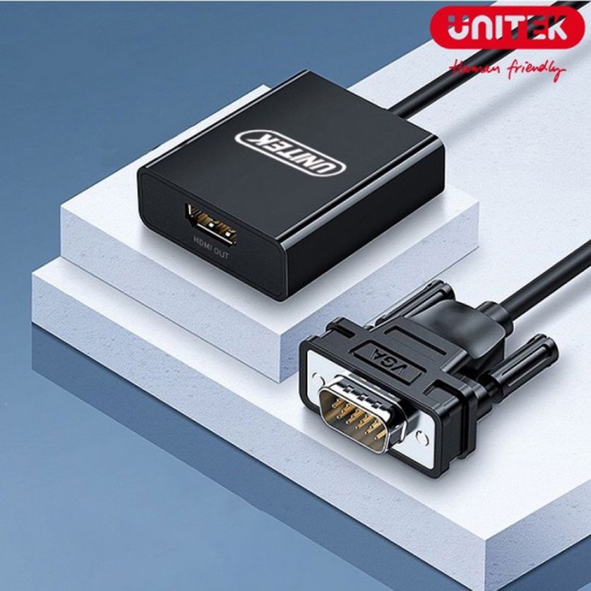 CÁP CHUYỂN ĐỔI CỔNG VGA RA CỔNG HDMI V112ABK HÃNG UNITEK