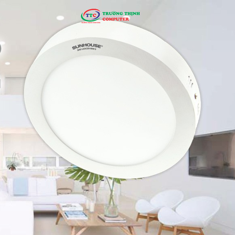 ĐÈN LED CEILING TRÒN SUNHOUSE-SPEC 18W SHE-LEDCER-18W-S