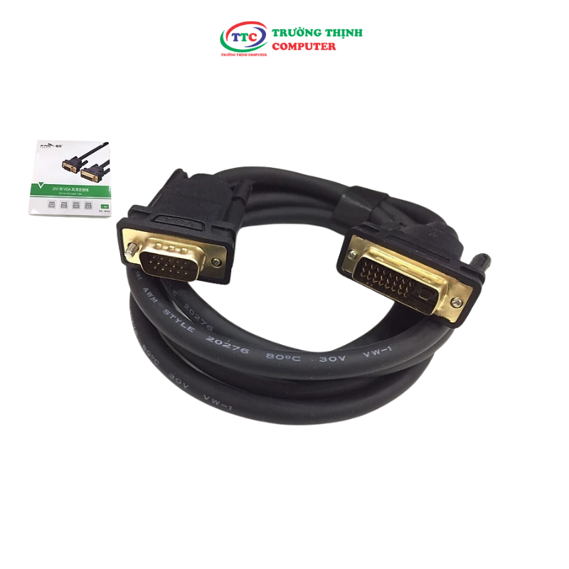 CÁP CHUYỂN ĐẦU DVI 24+1K SANG VGA K DÀI 1.8M MH303 M-PARD