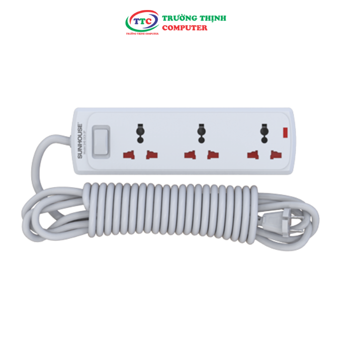 Ổ CẮM ĐIỆN SUNHOUSE SHE-OC6-3P