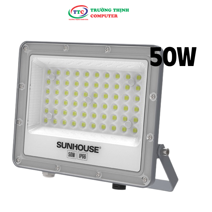 Đèn Pha led ECO Sunhouse 50W SHE-LECPL01 Sử dụng Chip LED ,Tuổi thọ 25.000 giờ 