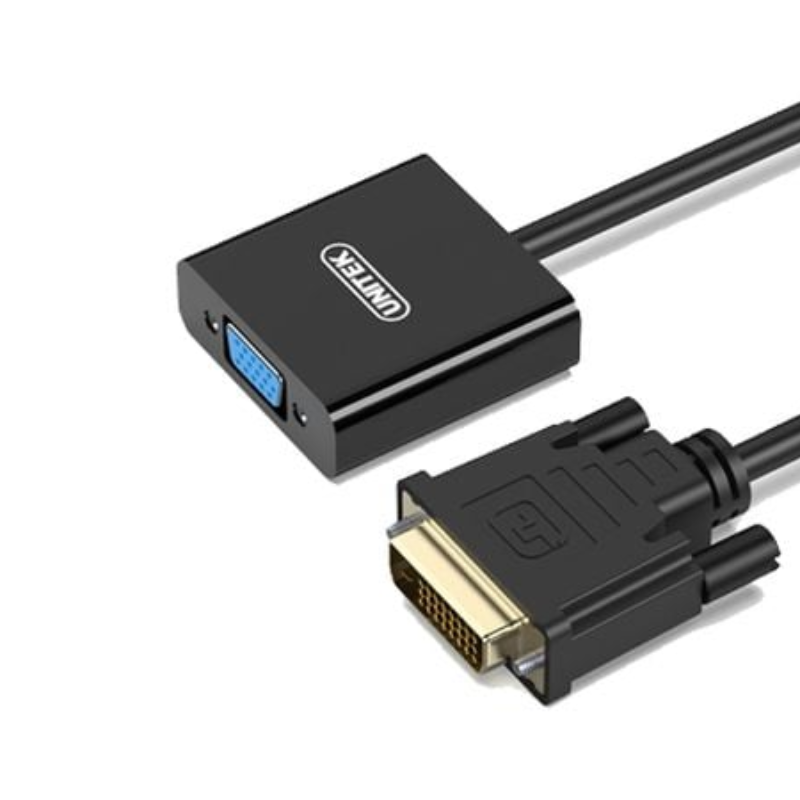 Cable chuyển DVI (24+1) --> VGA 15cm Y-VG05001BBK Unitek FV