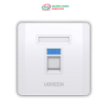 Mặt Wall Plate 1 cổng mạng âm tường Ugreen 80180 cao cấp
