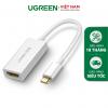 Cáp chuyển USB-C sang HDMI Ugreen 40273 Cao Cấp Chính Hãng
