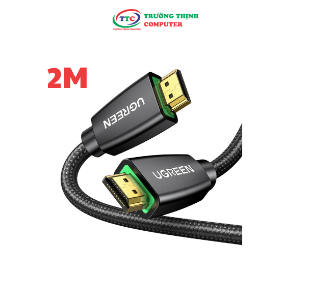 Cáp HDMI 2.0 Dài 2M Cao Cấp Ugreen 40410 Hỗ Trợ 3D 4K60Hz