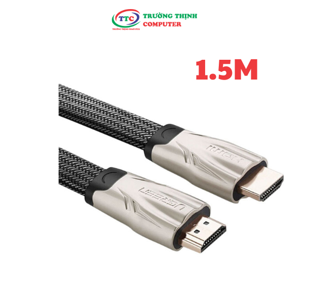 Cáp HDMI 1.5m dây dẹt chính hãng Ugreen 10251 Hỗ trợ 3D, 4K x 2K, HD1080P