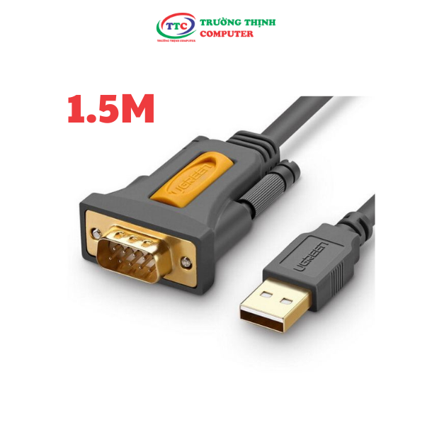 Cáp chuyển đổi USB 2.0 to COM RS232 1,5m cao cấp Ugreen 20211