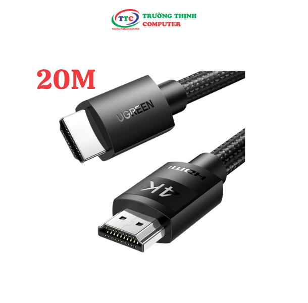 Cáp HDMI 1.4 dài 20M bọc nylon hỗ trợ độ phân giải 4K@30Hz Ugreen 40106